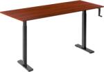 Alza Table ET3 Essential, fekete + asztallap, 160 × 80 cm, laminált, gesztenye (BUN)