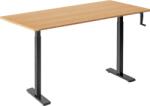 Alza Table ET3 Essential, fekete + asztallap, 140 × 80 cm, lekerekített, bambusz (BUN)