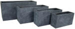 Ontario Tetra Grand Kompozit Balkonláda Szett Grafit 60x21x35-110x40x55cm S4 (MC-120911)