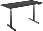 Alza Table ET2 fekete + asztallap 140×80 cm laminált fekete (BUN)