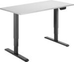 Alza Table ET1 NewGen, fekete + asztallap, 120×80 cm, laminált fehér (BUN)