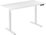 Alza Table ET2, fehér + asztallap, 120×80 cm, laminált fehér (BUN)