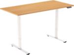 Alza Table ET2 Core - fehér + asztallap, 120 × 80 cm, laminált - tölgy (BUN)
