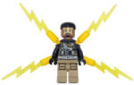 LEGO® Minifigurák Electro - fekete és sötétbarna ruha, közepes barna fej, kis elektromos szárnyak sh0945 (sh0945)