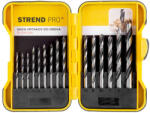 Strend Pro Fúrószárkészlet fához, Strend Pro, 15 db, hengeres, átmérő: 3 - 10 mm, fúrásához kemény és puha fához (TC4201223)