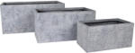 Ontario Tetra High Kompozit Balkonláda Szürke 60x30x30-100x45x45cm S3 (MC-120839)