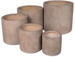 Yukon Cylinder Kompozit Növénytartó Bézs Szett 25x25-54x51cm S5 (MC-132172)