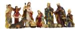 BackHomeLiving Set de figurine de Crăciun, 11 piese, 15 cm (LIG3112)