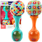 LEAN Toys Zestaw Grzechotki - Puha rágóka és csörgő 2 db-os készlet (22890)
