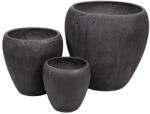 Ottawa Monica Beton Növénytartó Szett Szürke 28-56x28-54cm S/3 (DT-3551A0)