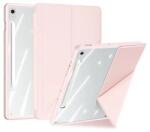 Dux Ducis Samsung Tab S10 FE Plus WIFI DUX DUCIS MAGI ORIGAMI tok álló, bőr hatású aktív FLIP, ceruza tartó, RÓZSASZÍN - oldalra nyíló, TRIFOLD, asztali tartó (GP-169347)