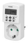 VIRONE DT-2(GS) MINI mechanikus időzítő, 1800W, 8A, 10 üzemmód, Schuko (DT-2(GS))