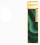 S.T. Dupont Twiggy Géode Green zöld lakkozott, arany színű szúrólángos szivaröngyújtó (030036)