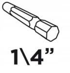 GRAPHITE Csavarhúzófejek PH2 x 25 mm, 20 db (57H955)