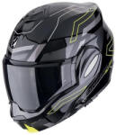 Scorpion hátrahajtható felnyitható bukósisak EXO-TECH EVO CONQUER BLACK/NEON YELLOW - fekete/fluoreszkáló sárga méret L (11848714105)