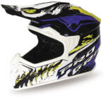 PROGRIP PG3009 Jurassic gyerek cross bukósisak fehér/kék/fluo sárga M (PZ3009YM-361)