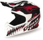 PROGRIP PG3009 Jurassic gyerek cross bukósisak matt fehér/piros/fekete XL (PZ3009YXL149)