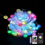 oldBro Intelligens Led fényfüzér 100 gömb 10 méter, Usb, Rgb távirányítóval és applikációval (CC240614)