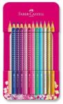Faber-Castell Sparkle színes ceruzák fémdobozban - 12 alapszín (FC_2017370)