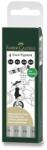 Faber-Castell Ecco Pigment markerek - 4 db, fekete (FC_167004)