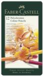 Faber-Castell Polychromos színes ceruzák fémdobozban - 12 szín (FC_1100120)
