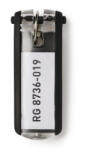 Durable Kulcsjelölő címke beírós 6 db/csomag, fekete, Durable