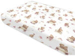  Baby Shop 60*120 cm pamut, gumis lepedő - Mackó álom rózsaszín