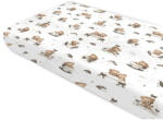  Baby Shop 60*120 cm pamut, gumis lepedő - Mackó álom bézs