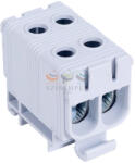 TRACON Fővezetéki leágazókapocs 160A/400VAC 2x2x2, 5-50mm2 Al/Cu szürke 1P 50mm2 TRACON FLEAL-50/2 (FLEAL-50/2)
