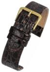 LBS Curea Piele Naturala Textura Croco (maro) 22mm - ceasora - 40,80 RON