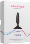 Lovense Dop anal Hush 2 cu vibrații și control prin aplicație - Negru , 12.0 , 2, 5 cm