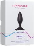 Lovense Dop anal Hush 2 cu vibrații și control prin aplicație - Negru , 12.2 , 3, 8 cm