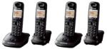 Panasonic Set telefon DECT fara fir, Panasonic cu 4 receptoare, 2 buc KX-TG2512FXT (2XKX-TG2512FXT)