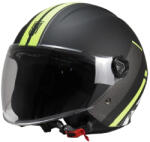 Strend Pro GP2 Negru / Galben Mat Cască Moto Jet ECE 22.06 Cu Vizieră Solară 693-30-0706200-20142 (693-30-0706200-20142)