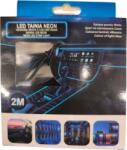  Banda led neon auto electroluminiscenta cu droser si mufa bricheta, flexibila, 12V, lungime 2 m, albastru (8594042912305)
