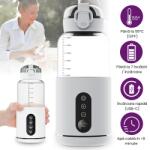  Incalzitor portabil fara fir pentru lapte si apa, Luxofia, 300 ml, baterie 5200 mAh, incalzire rapida (183) Incalzitor biberon