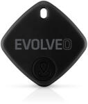 EVOLVEO TrackTag Bluetooth nyomkövető (kulcstartóra, táskára, valós idejű nyomkövetés, iOS kompatibilis), fekete (ATE TRACKTAG-BK)