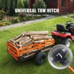 Vevo Remorca Basculabila Heavy Duty 680 kg pentru Tractor de Tuns Gazon, ATV E i UTV , 0, 43 m ³, Otel, Obloane DetaE abile (C47292)