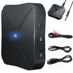 Verk Group Adaptor și transmițător audio Bluetooth 2 în 1 KN319, negru (06221)