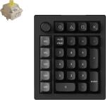 Keychron V0 Ultra 8K vezeték nélküli numerikus billentyűzet, Banana mechanikuskapcsolók, BT, fekete (V0U-D4) (V0U-D4)