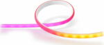 Philips Extensie banda LED RGB inteligenta, Philips Hue Gradient Lightstrip, 12.3W, 900 lm, lumina alba si colorata, IP20, Silicon, 100 cm (929002995001)
