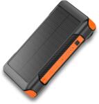 Alcor SD10000 Solar & Dynamo vésztöltő (10 000 mAh, napelem, dinamó, beépített lámpa, USB-A aljzat, micro USB/Type-C/Lig (ALCOR SD 10000 ORANGE)
