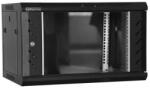 Dateup Cabinet metalic, 6 Unitati, Neasamblat, Culoare Neagra - DATEUP Rack 6U 600x600 (Rack 6U 600x600)