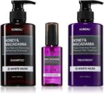 KUNDAL Honey & Macadamia White Musk szett száraz és sérült hajra