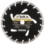 Keltin Szegmenses gyémánt vágótárcsa, fekete 230x22, 2x10mm 63188 (K00192)