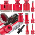 Red Technic 9 darabos koronafúró, körkivágó készlet 6-68 mm HEX/M14 adapterrel 41632 (RTZOD0046)
