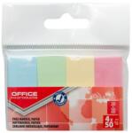 Office Products Notes autoadeziv 50 x 20 mm, 4 x 50buc/set, Office Products - 4 culori pastel (OF-14215224-99) - roua