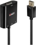 Lindy HDMI VGA/D-Sub + Jack Átalakító Fekete 1m 38285 (38285)