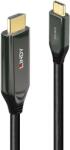 Lindy USB 3.2 Type C HDMI 2.1 Átalakító Fekete 1m 43367 (43367)