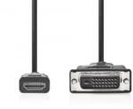 Nedis CCGL34800BK30 HDMI - DVI-D 24+1p kábel 3m fekete (CCGL34800BK30)